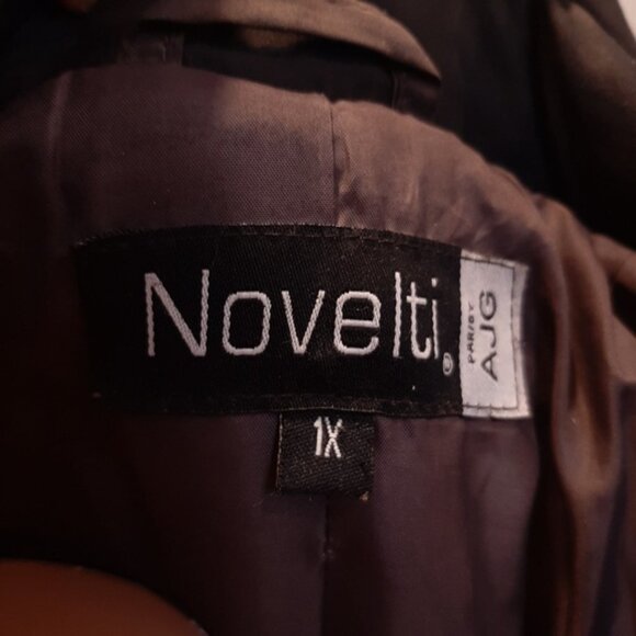 Novelti Winter Parka Coat Mid Length Insulated Puffer Womens Plus Size 1X Brown - Picture 14 of 15